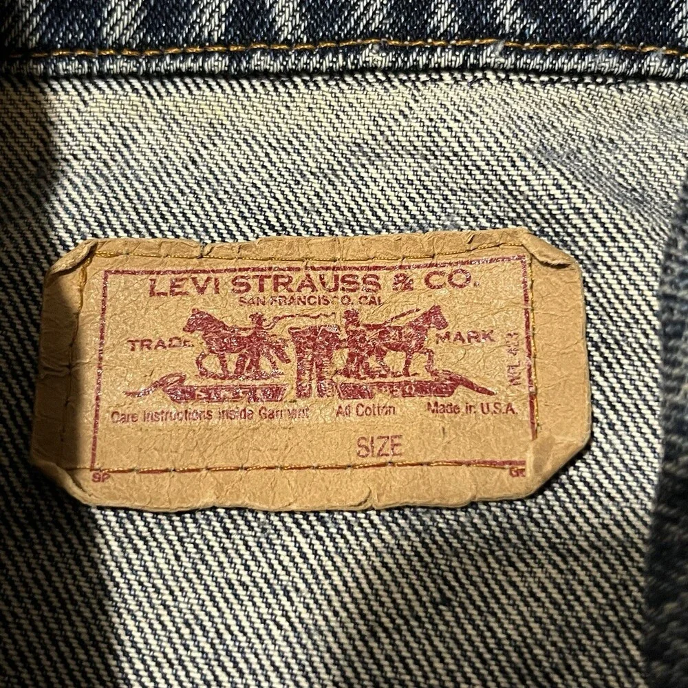 Vintage Levi's Acid Wash Jacket Type III USA Made 80s Levi Ramones the Strokes